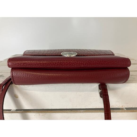 BRIGHTON SMALL PEBBLED LEATHER EMBOSSED ANIMAL CROSSBODY BAG - Picture 5 of 16